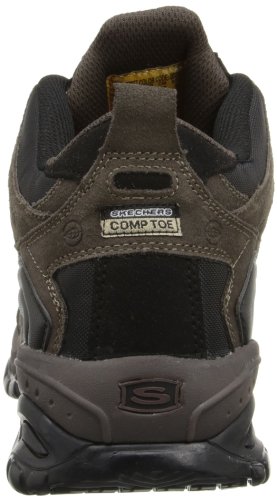 Skechers Men's Work Relaxed Fit Soft Stride Canopy Comp Toe Shoe, Brown/Black - 10.5 D(M) Us #TOP2