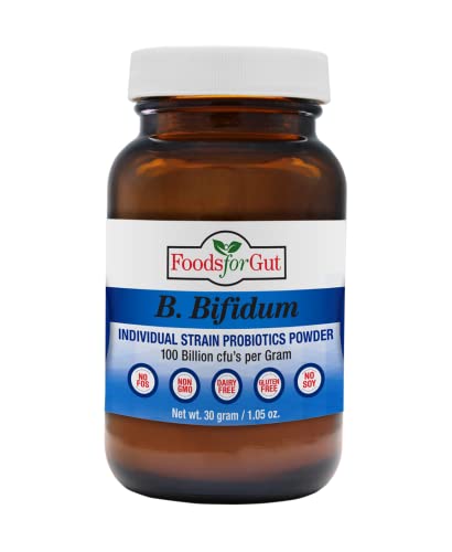 Bifidobacterium Bifidum Probiotic Powder 100 Billion cfu's 30 Gram | Digestive & Immune Support | High Potency | B. Bifidum