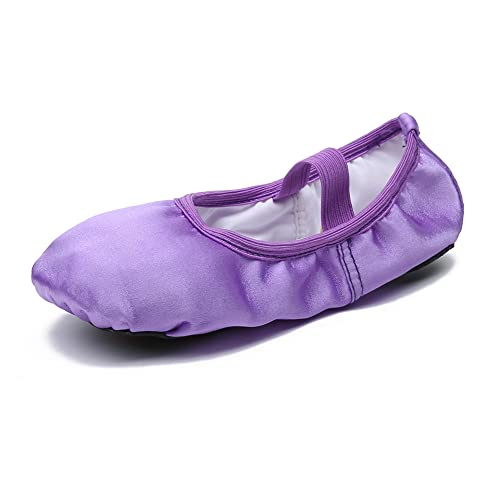 MSMAX Girls Ballet Shoes Toddler Costume Dancing Flats for Kids (Toddler/Little Kid/Big Kid)
