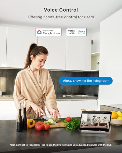 TP-Link Tapo 2K Pan Tilt Security Camera, Baby Monitor, Dog Camera/Motion Detection, 2-Way Audio, 3MP, Night Vision, Cloud &SD Card Storage, Works with Alexa & Google Home, No Hub Required (Tapo C210)