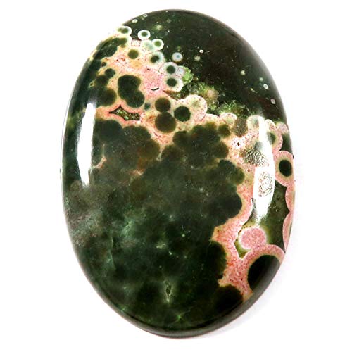 Jaspe océan naturel cabochon ovale en vrac gemme de collection 28,55 carats