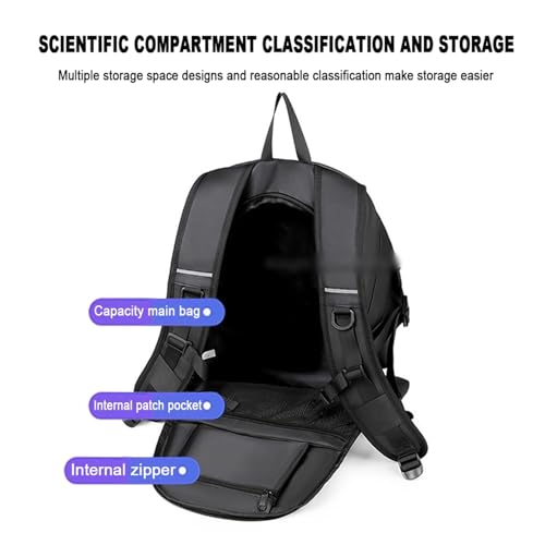 Mochila para Motocicleta ADV350 grande y multiusos para casco 5