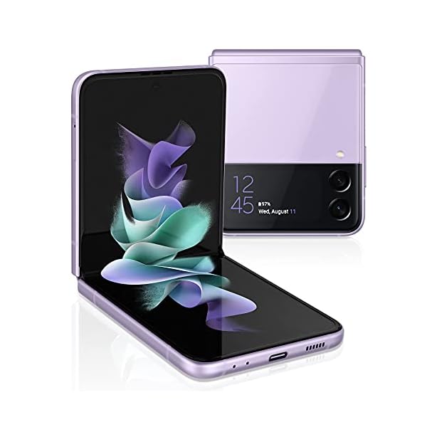 SAMSUNG-Galaxy-Z-Flip-3-5G-Factory-Unlocked-Android-Cell-Phone-US-Version-Smartphone-Flex-Mode-Intuitive-Camera-Compact-128GB-Storage-US-Warranty-Lavender SAMSUNG Galaxy Z Flip 3 5G Cell Phone, Factory Unlocked Android Smartphone, 128GB, Flex Mode, Super Steady Camera, Ultra Compact, US Version, Lavender