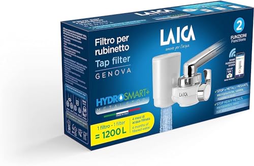 SISTEMA DE FILTRACIÓN PARA EL GRIFO MODELO GENOVA DURACIÓN: 1.200 LITROS 2 POSICIONES: 1-FILTRADA 1- NO FILTRADA (FILTRA METALES PESADOS - METAL STOP)