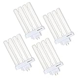 Joworthy 4 PCS CFML27VLX Full Spectrum Fluorescent Bulb, 27W GX10Q-4 Pin Base Compact Fluorescent, 6500K Daylight for Crafting and Reading