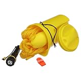 Seachoice Bailer Safety Kit with 50 ft Heaving Line, Whistle & Flashlight