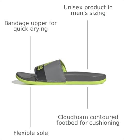 Image of adidas Unisex Adult Adilette Comfort Slide Sandal