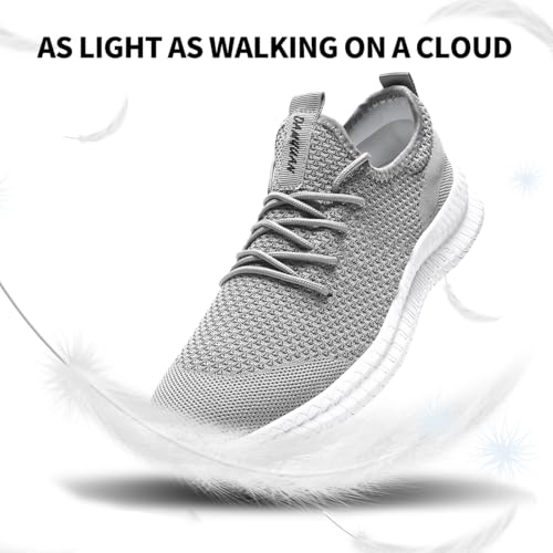 Image of Men's Walking Running Shoes Slip On Sneakers Non Slip Athletic Sports Tennis Fitness Casual Workout Gym Shoes Lightweight Trainers Fashion Soft Comfortable Shoe