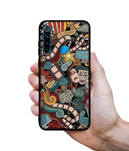 Image of Movies Design Premium 2D Printed Metal Back Case Cover for Mi Redmi Note 8 4G
