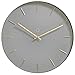 Produktbild sompex Clocks Wanduhr Helsinki, offene Wanduhr, Metall, vollkommen geräuschloses Quarzuhrwerk, Metall, Ø 40cm x 3.5cm, Farbe:grau