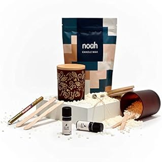 noah Candle Making Kit - Includes Candle Wax, Essential Oil, Wick, Gift Box - Make Your Own Candle (Uplifting, Lift Me Higher)