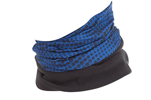Hilltop Echarpe polaire multifonction Tour de cou moto - Snood - Echarpe tube pour homme et femme - 100% polyester - Motifs cool, couleurs tendance