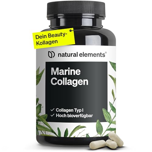 Marine Collagen 180 Kapseln 1.000mg hydrolisiertes Kollagen pro Tagesdosis marines Typ-1-Kollagen ohne unnötige Zussätze in Deutschland entwickelt und geprüft
