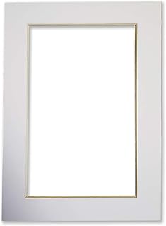 Picture Frame Factory Outlet - 5x7 White Pre-Cut Picture Mat with White Core Bevel Cut for 4x6 Photo (4)