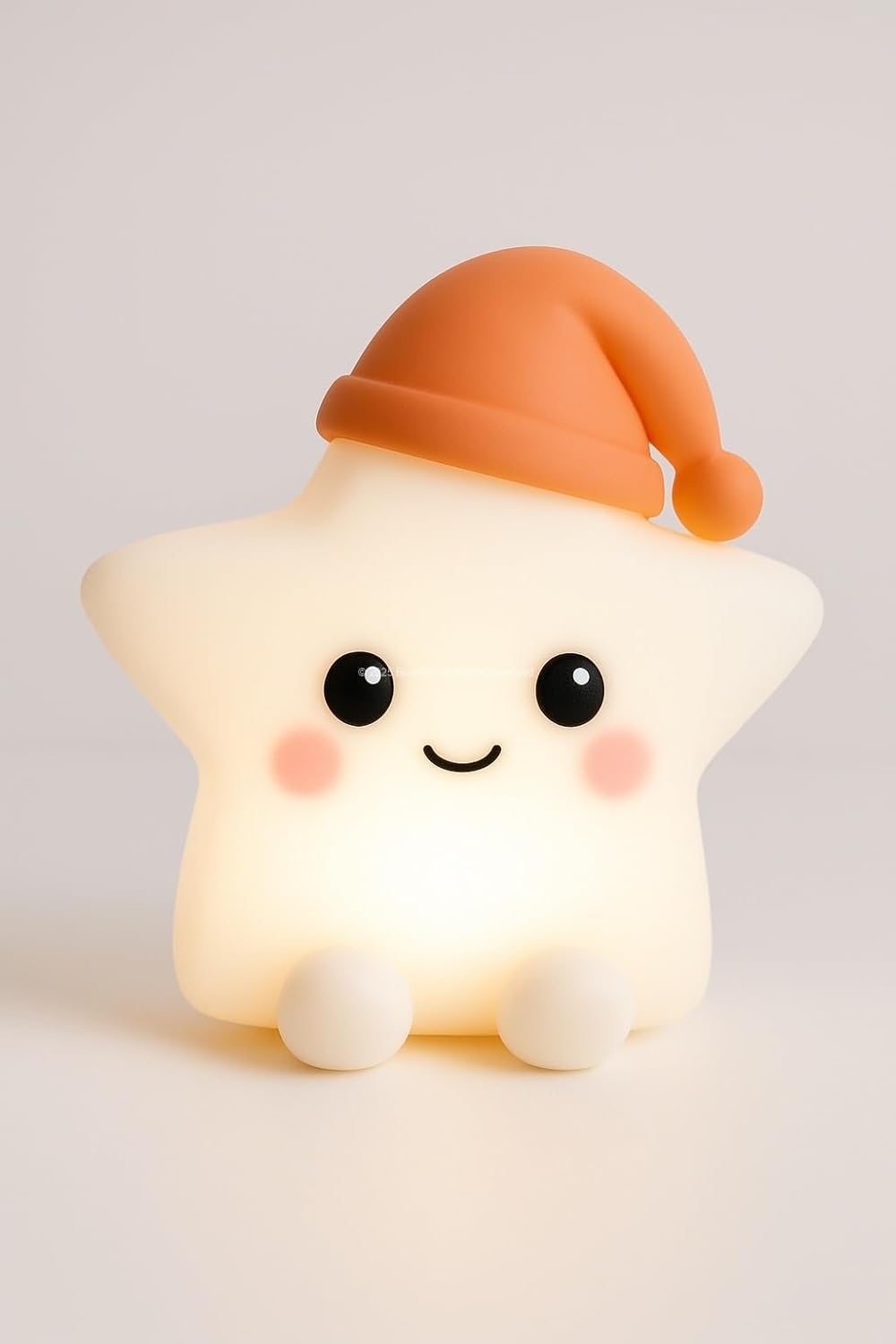 Busstier Hayvan Figürlü Gece Lambası, Silikon RGB Dokunmatik, Yumuşak Işık, Bebek Odası ve Çocuklar İçin, USB Şarjlı, Renkli Aydınlatma, Dekoratif Gece Lambası, Uyku Işığı (Yıldız)