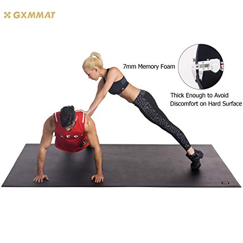 GXMMAT Extra Large Exercise Mat 16'x6'/12'x6'/10'x6'/8'x6'(7mm), Extra Wide Workout Mats for Home Gym Flooring, Non-Slip Thick Durable Cardio Mat for MMA,Plyo,Jump Rope,Weights,Fitness,Shoe-Friendly - Thumbnail 7