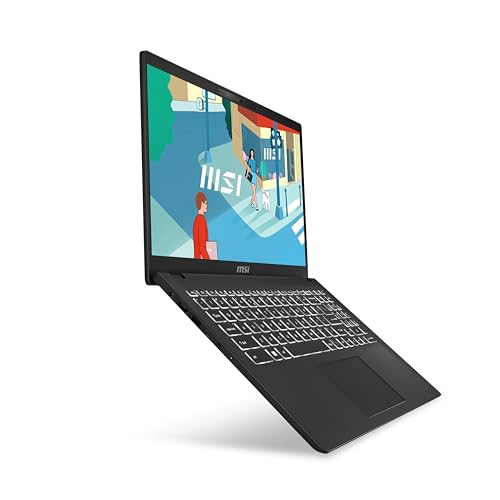 Image of msi Modern 15H AI 15.6 inchBusiness Laptop: Intel Core Ultra 9-185H, ARC Graphics, 32GB DDR5, 1TB NVMe SSD, Type-C, WiFi 6E, Win 11 Home: Classic Black C1MG-027US
