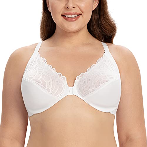Soutien-gorge avec armature grande taille à fermeture devant pour femme
