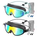 Aegend Kids Swim Goggles with Bungee Strap No Leaking Anti...