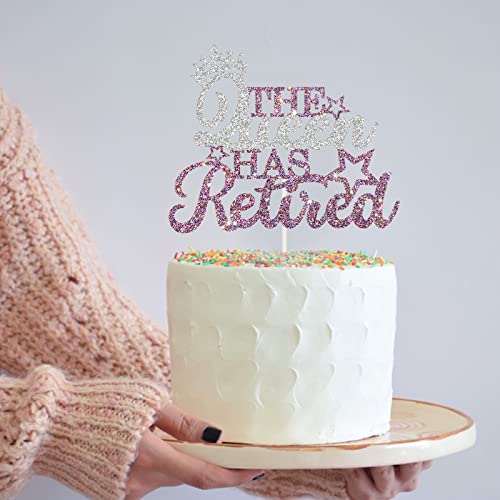 Dill-Dall The Queen Has Retired Cake Topper, Happy Retirement Cake Topper, Retirement Party Decorations Supplies, Retired Af Sign, Retirement Decor For Women #TOP5