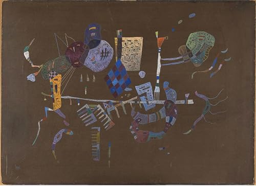 Peinture Poster Impression Kandinsky pour Décoration Murale de Bureau