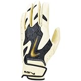 Nike Alpha Elite 2.0 Baseball Batting Gloves (Anthracite/Coconut Milk/Black/Multi-Color, Small)