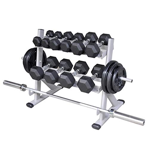 Dumbbells-Fitness-Double-Rack-Two-tier-Storage-Rack-Barbell-Storage-Rack-Multifunctional-Rack-Suitable-For-Gym-Living-Room-Color-Silver-Size-82-52-71cm