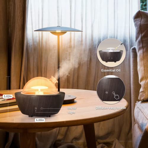 Glass Essential Oil Diffusers ,280ml Aromatherapy Diffuser for Essential Oils Large Room, BPA-Free Cool Mist Humidifier with 7 Colors Lights Auto Off for for Office, Home, Yoga, Spa - Image 5