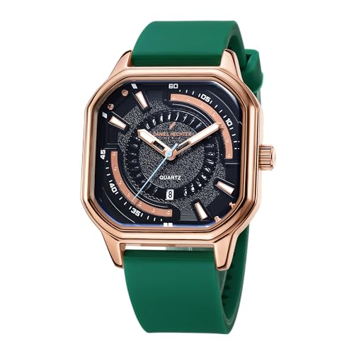 Image of Daniel Hechter Paris Rivoli Collection Modern Analog Watch for Men with Octagon Dial and Silicon Band-DHM1003