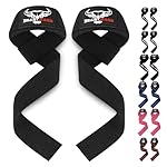 BEAST RAGE Lifting Wrist Straps for Weightlifting, Weight Lifting Straps Gym Grip Power Workouts Lifting Straps Padded Cotton Men Women Wrap Lift Deadlift Straps Hard Pull Exercise