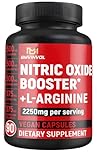 Nitric Oxide Supplements for Men & Women 2250mg - Formula with L-Arginine HCl, L-Citrulline - 90 Capsules Gluten Free and Non-GMO