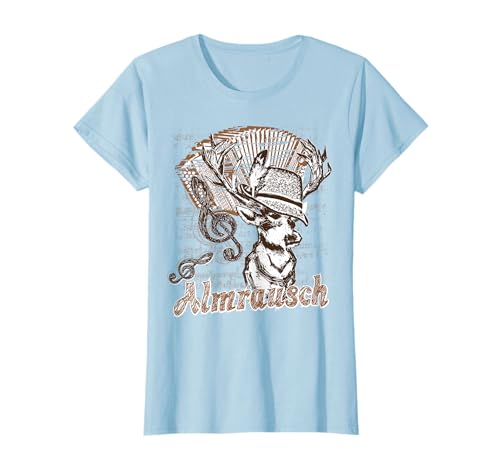 Trachten Shirt Almrausch Hirsch Steirische T-Shirt