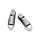 ANTLULU Womens Canvas Shoes Low Top and Lace up Fashion Casual Sneakers Black and White Classic