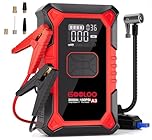 GOOLOO A3 Jump Starter with Air Compressor, 3000A Portable Car Battery Jumper Starter (9.0 Gas/6.5L Diesel) with 150PSI Auto-Shutoff Tire Inflator, 12V Supersafe Lithium Jump Box Car Booster