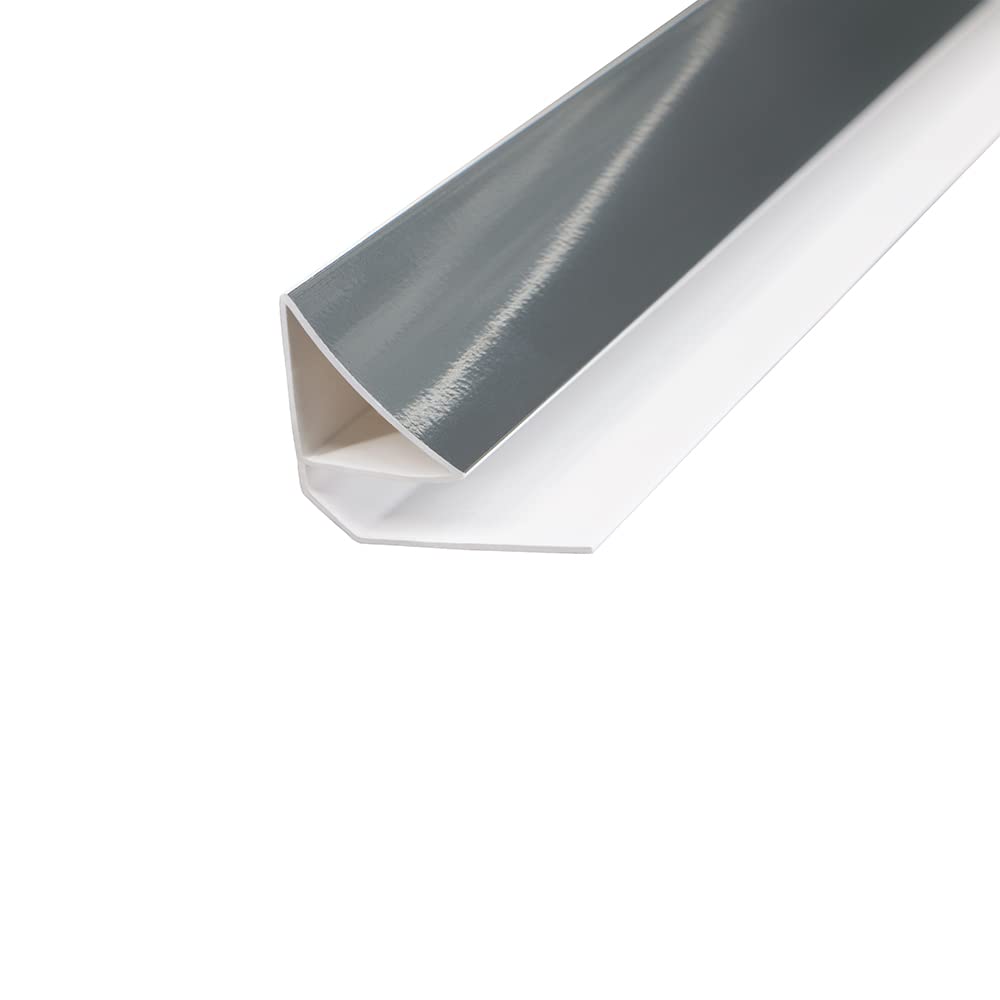 Aquariss Silver PVC Coving Trim for 8mm Thickness PVC Panel 2.7m