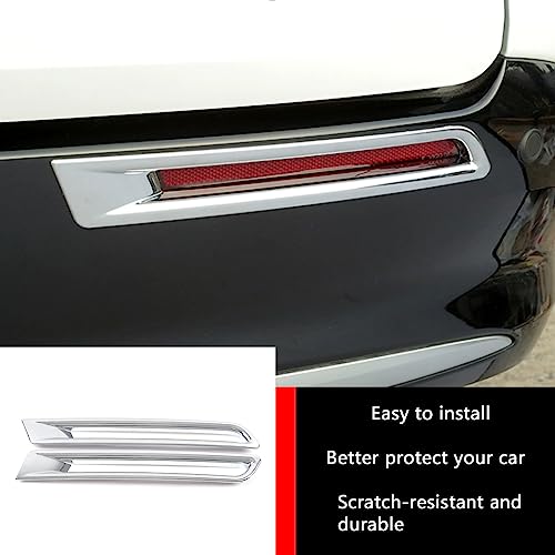 Image of Car Accessories Fit for Toyota Sienna 2021 2022 2023 2024 2025 2026 Chrome Exterior Rear Bumper Reflector Fog Lights Cover Trim ABS 2 PCS