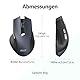 acer Maus Kabellos, 2.4GHz 1600 DPI Ergonomische Funkmaus, 3 Einstellbare DPI Wireless Mouse mit 6 Tasten, Batteriebetriebene Kabellose Maus für Laptop, PC und MacBook, Empfohlen für Rechtshänder