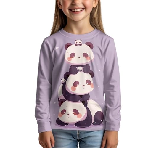 Image of Uourmeti Girls Graphic Tees Long Sleeve T Shirts for Teens Casual Tshirts Junior Sportswear Fall Tops