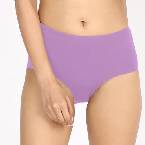 Image of NYKD (NYP104 Comfortable & Breathable Cotton Panty Set for Women (Pack of 3) | High Rise & Full Coverage Brief with Anti Odor Properties | Super Soft & Concealed Elastic for All Day Comfort