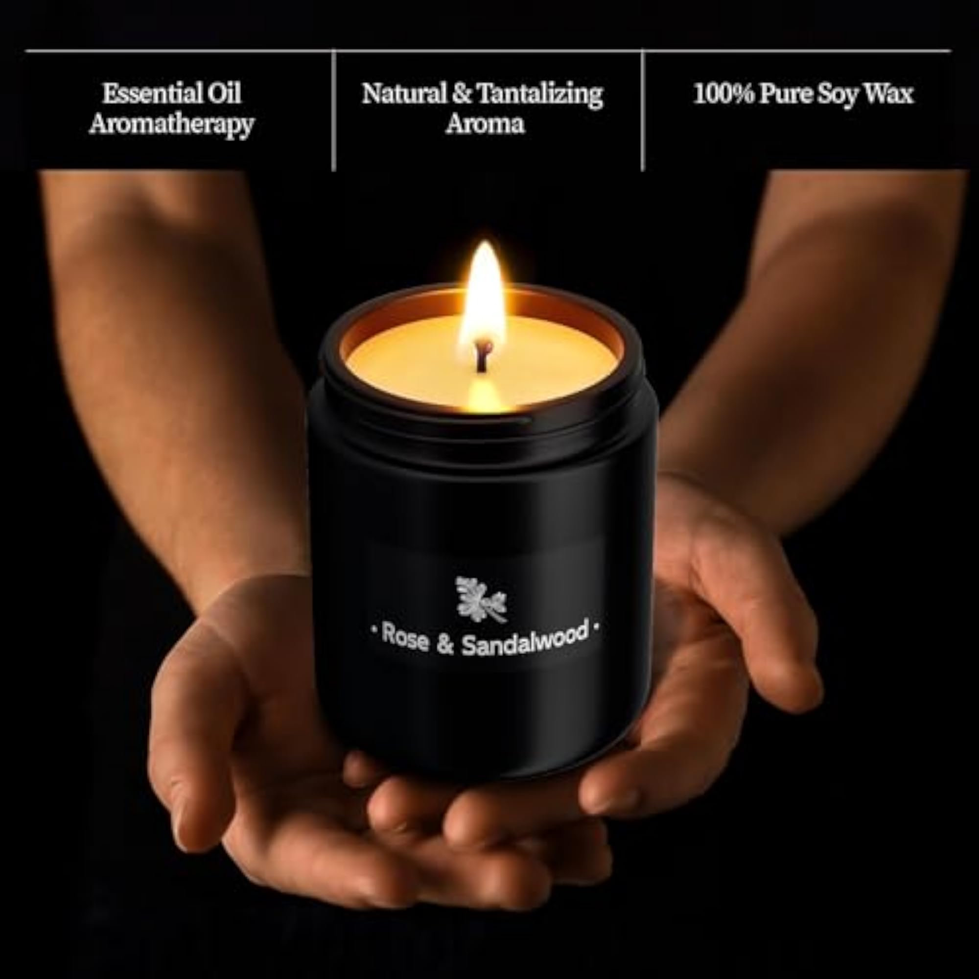 Scented Aromatherapy Candle, 100% Soy Wax, Gift for Home