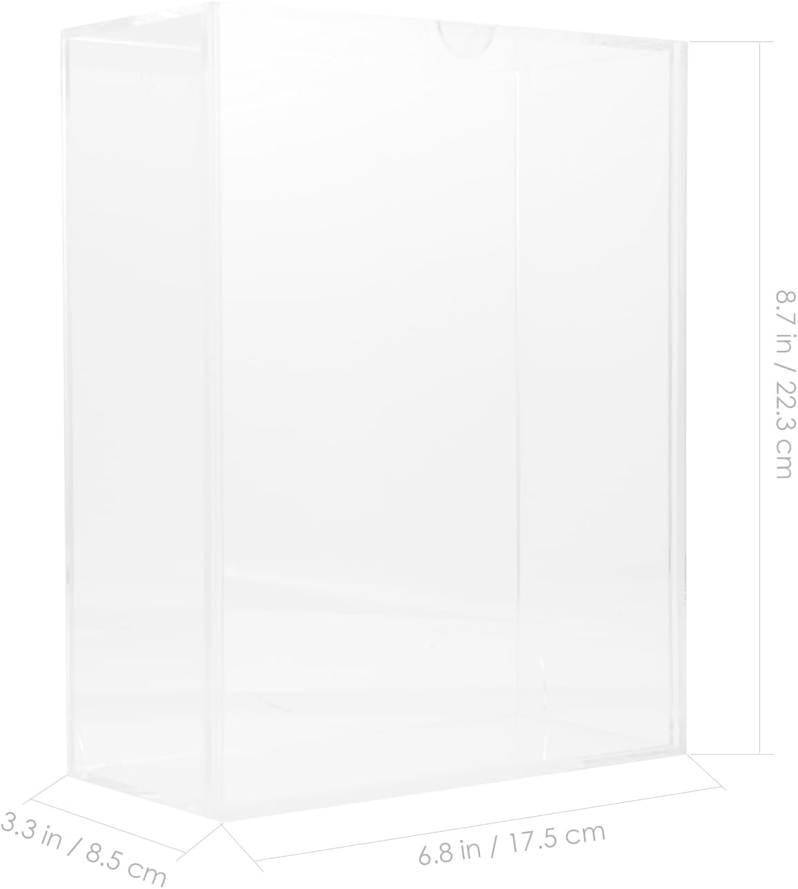 Transparent Shadow Box Frame 8.7X6.9X3.3 Inch Clear Acrylic Display Case for Photos Dried Flowers Wedding Party Home Decor