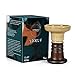 Hookah Bowl 100% Raw Clay with Glaze Nargile Shisha Bowl Hookah Head Phunnel Hookah Bowl with Spire Hookah Accessories Bowls Fast Cleaning for Better Sheesha Hookah Huka Smoking