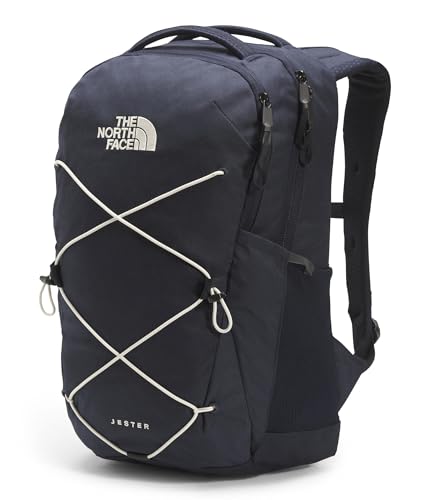 Image of The North Face Jester Everyday Laptop Backpack - Commuter Daypack, Water Repellent, Laptop Sleeve, Aviator Navy Light Heather /Vintage White-NPF, One Size