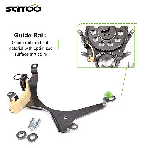 Scitoo 9-3212 Engine Timing Chain Kit Replaces For Chevrolet For Gmc Express 1500 Savana 1500 Silverado Sierra 1500 Astro Blazer 2500 Safari Savana 2500 S10 P30 Sonoma 4.3L 1999-2006 #TOP3