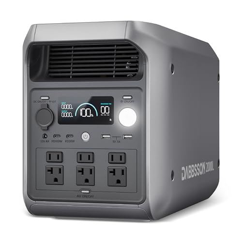DABBSSON 2048Wh Portable Power Station, Safe Semi-Solid...