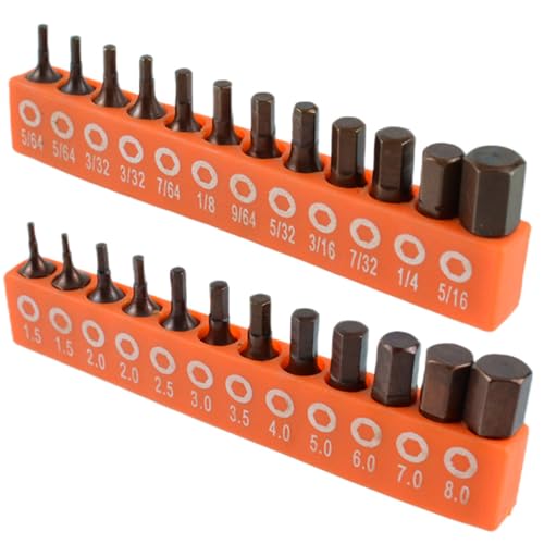 Juego de 12/24 puntas de destornillador de 25 mm, destornillador eléctrico hexagonal de 1/4 pulgadas, juego de estrella de destornillador de cabeza de tornillo, accesorios de reparación electrónica