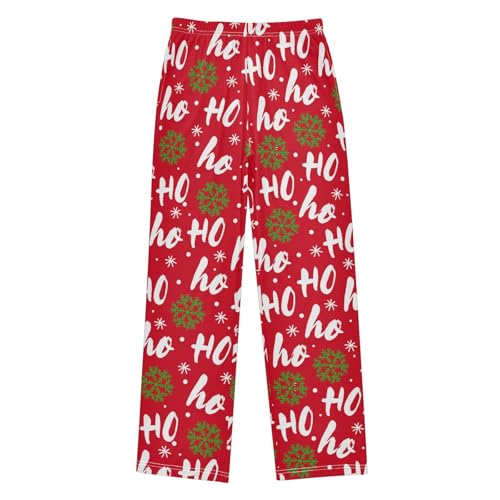 visesunny Boys' Pants Loose Lounge Soft Bottoms Pants Elastic Waist Pattern Long Bottoms Trousers with Tow Pockets Size S-XL