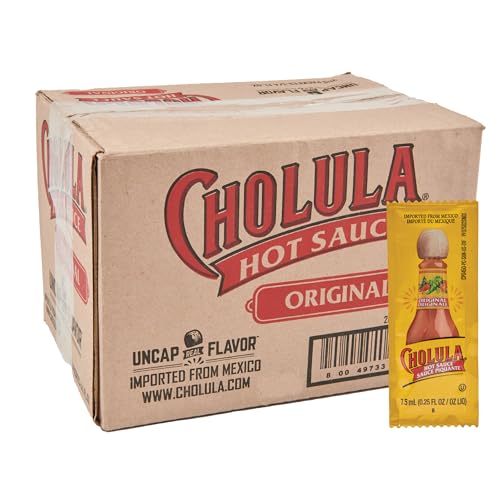 You're the Bomb Hot Sauce Cholula Original Hot Sauce Packets, 200 count - One 200 Count Individual Hot Sauce Packets with...