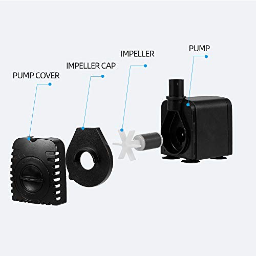 Cucudy 10 W Ultra-silencioso USB Bomba de Água com Cabo de Alimentação IP68 À Prova D 'Água para Aq