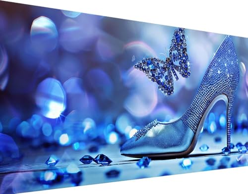 Broderie diamant kit complet 70x140cm avec grand papillon 5D pour loisirs créatifs adultes